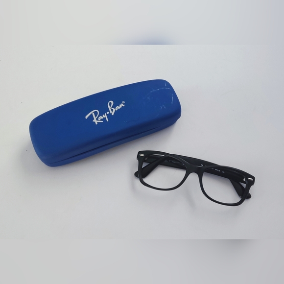 Ray-Ban Classic Black Eyeglasses Frame And Case. 48-16 130. Pre-owned. - Picture 2 of 6
